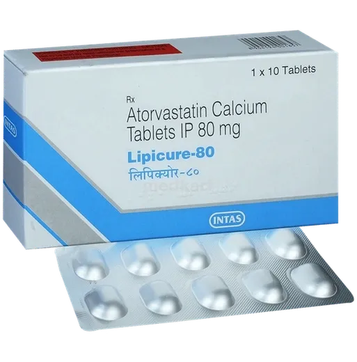 lipicure 80mg tablet 10's